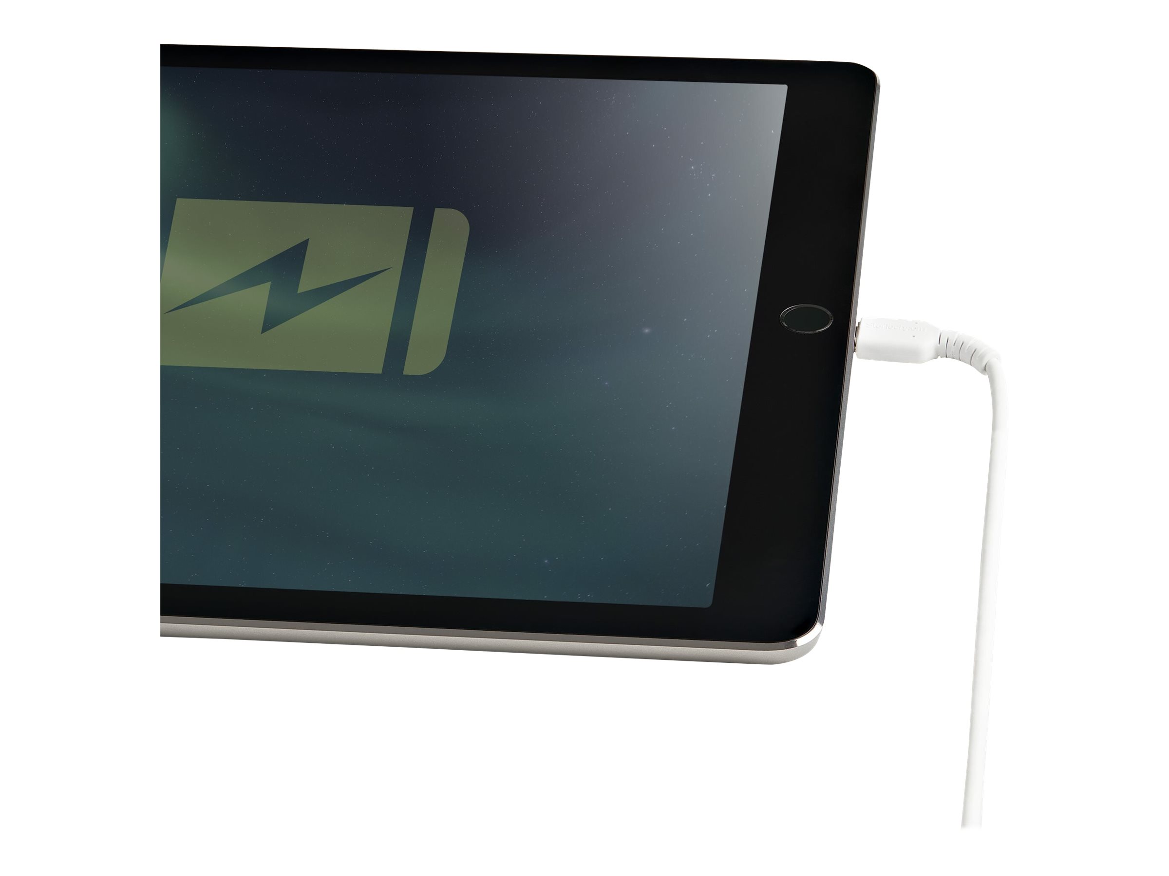 StarTech.com Startech 15cm USB-A auf Lightning-Kabel - Hochbelastbare, robuste Aramidfaser - Lade-Synchronisationskabel - Apple MFi-zertifiziert iPadiPhone 12 - Weiß (RUSBLTMM15CMW)