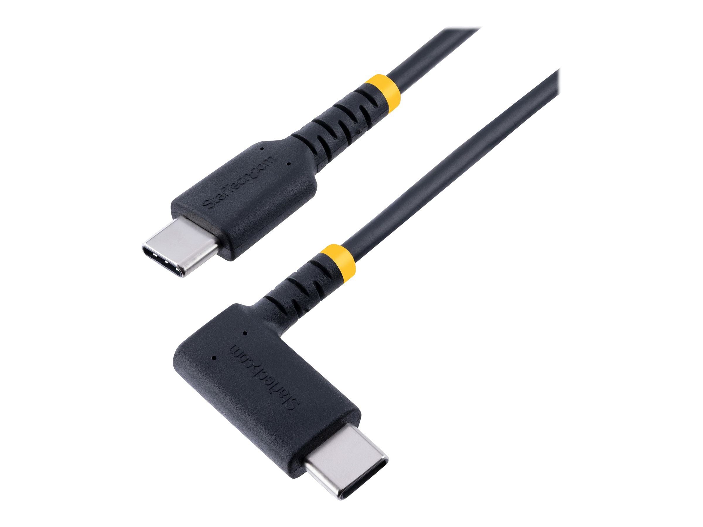 StarTech.com 2 m USB-C Ladekabel Mit Winkelstecker und 60W PD - Robust - USB-Kabel - USB-C (M)