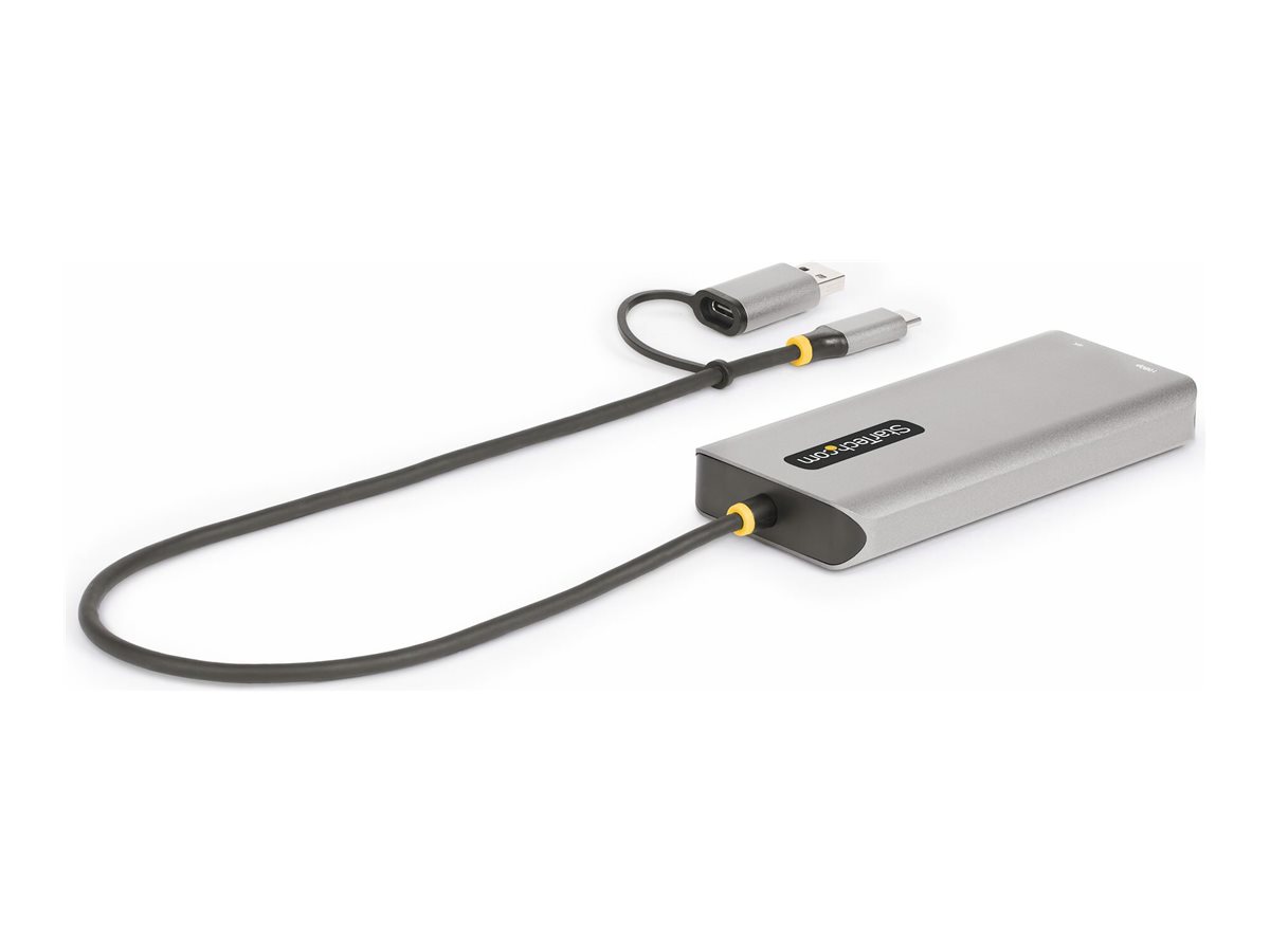StarTech.com USB-A & USB-C Multiport Adapter, 2x HDMI (4K1080p)