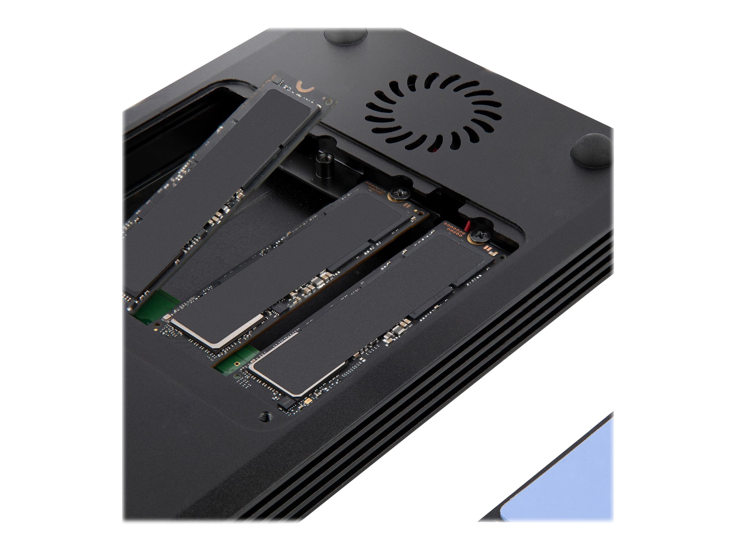 StarTech.com 4 Bay Thunderbolt 3&trade NVMe Gehäuse, für M.2 SSD, DP & 2x TB3 - Speichergehäuse - M.2 - M.2 NVMe Card  PCIe (NVMe)