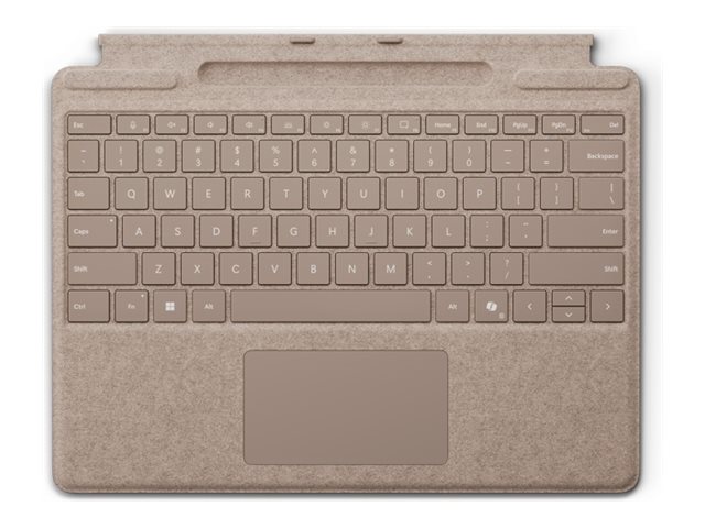 Microsoft Surface Pro Keyboard - Tastatur - mit Trackpad, Beschleunigungsmesser, Surface Slim Pen 2 Ablage- und Ladeschale