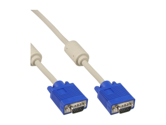InLine S-VGA Kabel - 15pol HD Stecker  Stecker - grau - 3m