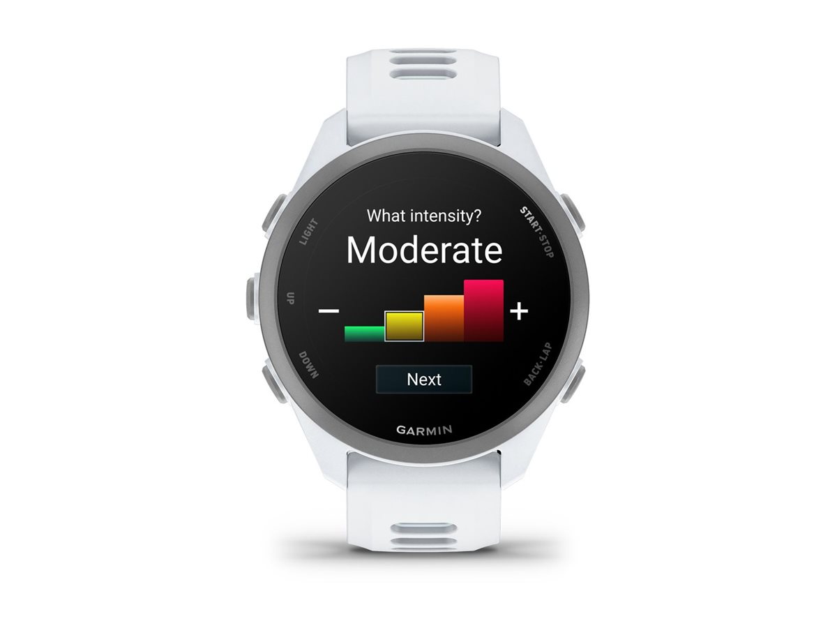 Garmin Forerunner 170 - Whitestone - Sportuhr mit Band - Silikon - whitestonecloud blue - Anzeige 3.04 cm (1.2")