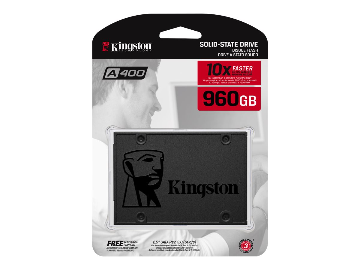 Kingston A400 - SSD - 960 GB - intern - 2.5" (6.4 cm)