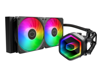 Cooler Master MasterLiquid 240 Core II - Prozessor-Flüssigkeitskühlsystem - Kühlergröße 360 mm - (für LGA1851, LGA1700, LGA1200, LGA2066, LGA2011-3, LGA2011, LGA1151, LGA1150, LGA1155, LGA1156, AM4, AM5)