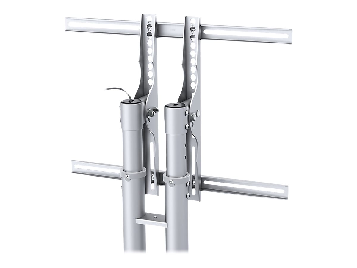 Neomounts PLASMA-M1800E - Wagen - für Flachbildschirm  AV-Ausrüstung - Silber - Bildschirmgröße 68.6-152.4 cm (27"-70")