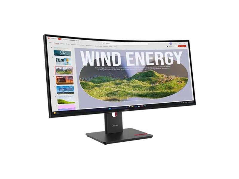 Lenovo ThinkVision T34WD-40 - LED-Monitor - gebogen - 86.4 cm (34")
