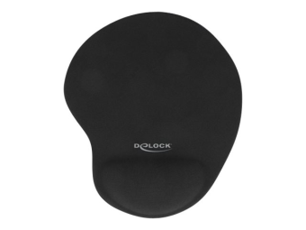 Delock Mauspad mit Handgelenkpolsterkissen