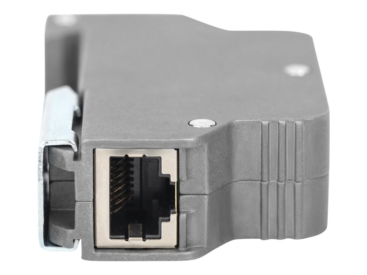 DIGITUS PoE Überspannungsschutz (RJ45), DIN-Schienenmontage, Indoor