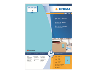 HERMA Special - Papier - matt - permanent selbstklebend - Blau - A4 (210 x 297 mm)