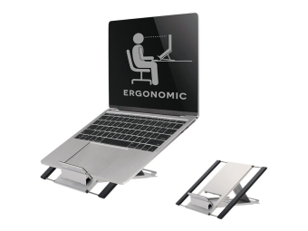 Neomounts NSLS100 - Aufstellung - für Notebook  Tablet - Silber - Bildschirmgröße 25.4-55.9 cm (10"-22")