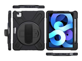 eSTUFF Wombat - Schutzhülle für Tablet - Schwarz - 10.9 - für Apple 10.9-inch iPad Air (4. Generation 5. Generation)