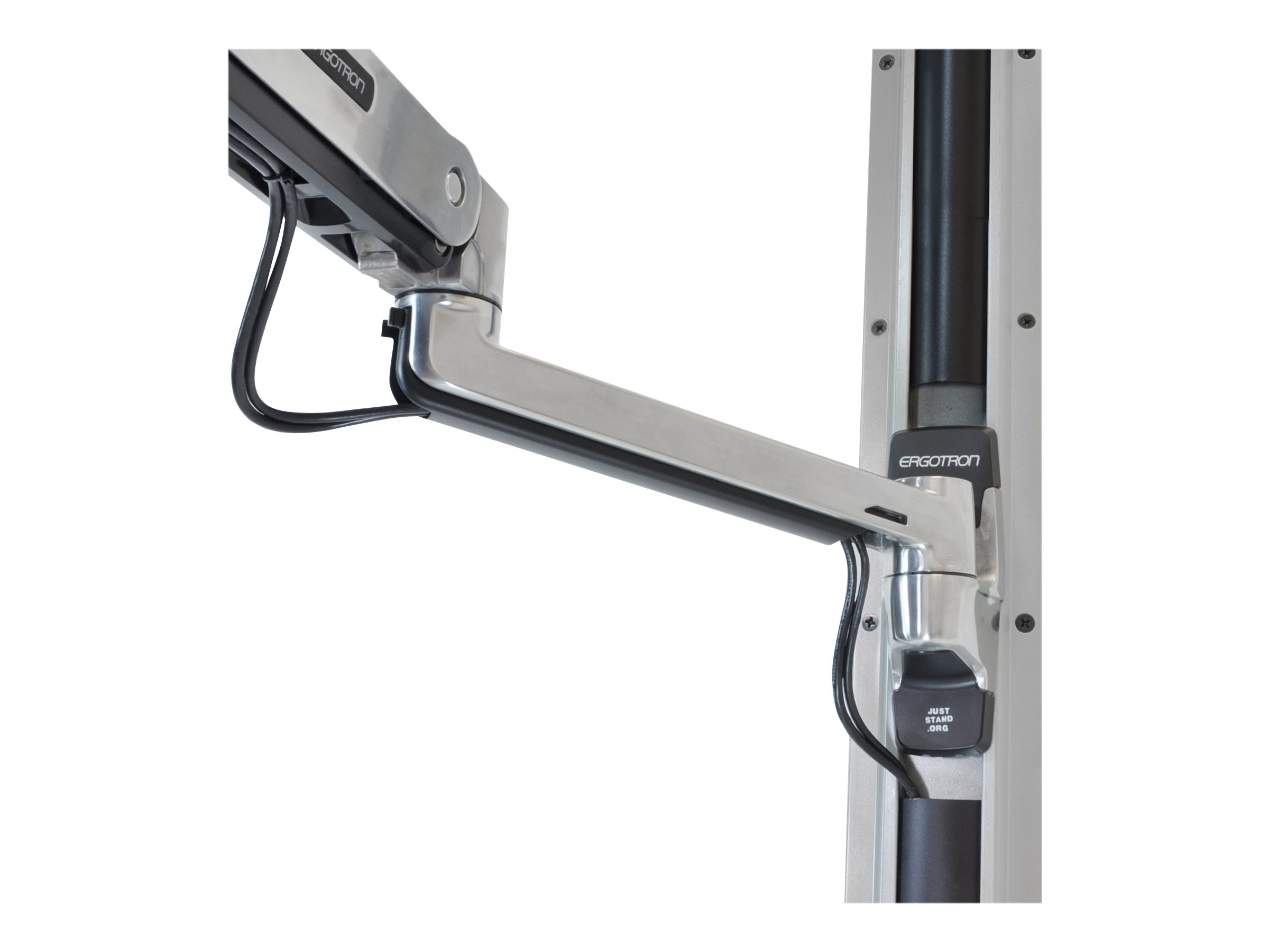 Ergotron LX - Befestigungskit (Steh-Sitz-Arm, Verlängerung, Basis, Tastatur-Tablett, Mausablage zum Herausziehen, Handgelenkkissen, Maushalterung)