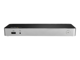 StarTech.com USB C Dock, Dual Monitor HDMI & DisplayPort 4K 30Hz, USB Type-C Laptop Docking Station 60W Power Delivery (PD)