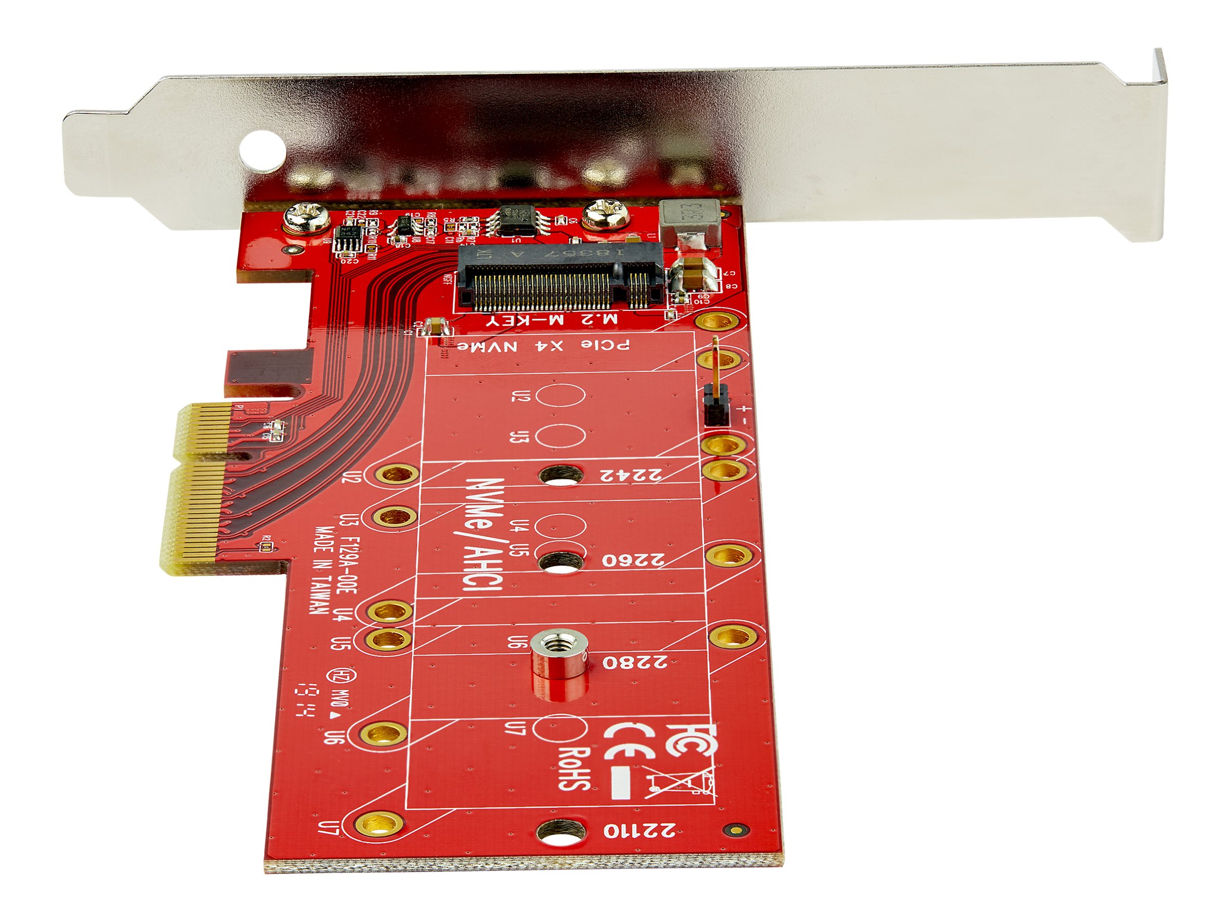 StarTech.com Startech M2 PCIe SSD Adapter - x4 PCIe 3.0 NVMe  AHCI  NGFF  M-Key - Low Profile and Full Profile - SSD PCIe M.2 Adapter (PEX4M2E1)