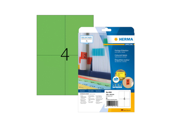 HERMA 4564 - Grün - Rechteck - A4 - Universal - Matte - LaserInkjet