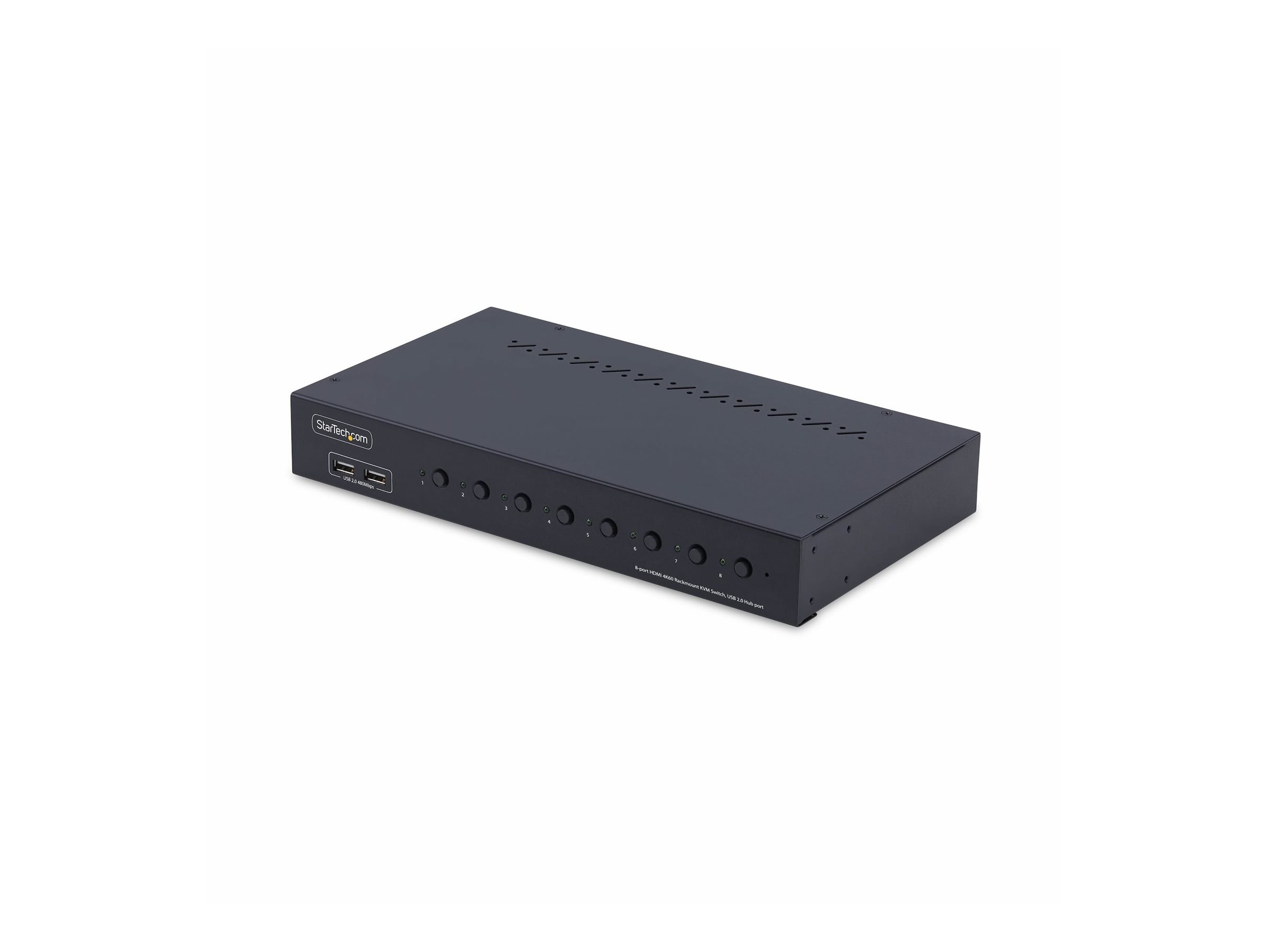 StarTech.com 8-Port HDMI KVM Switch w1U Rack Mount Kit, 4K 60Hz