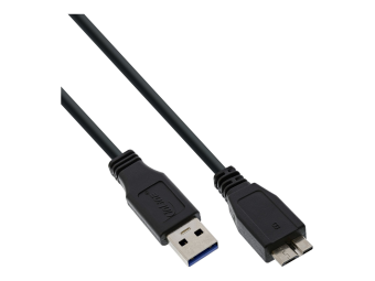 InLine USB 3.2 Gen.1 Kabel - A an Micro B - schwarz - 3m