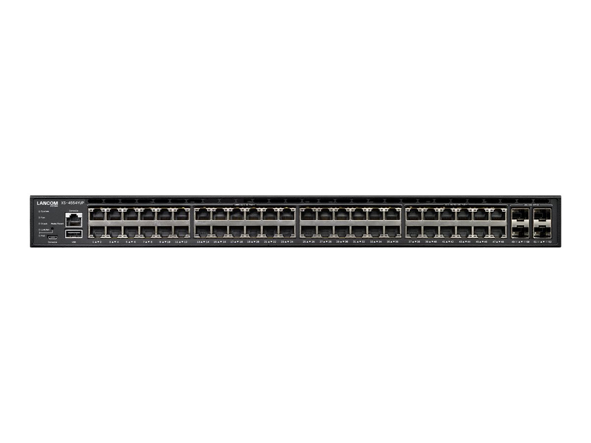 Lancom XS-4554YUP - Switch - stapelbar, Multi-Gigabit, für große anspruchsvolle Infrastrukturen - L3 - managed - 36 x 10010002.5G (PoE++)