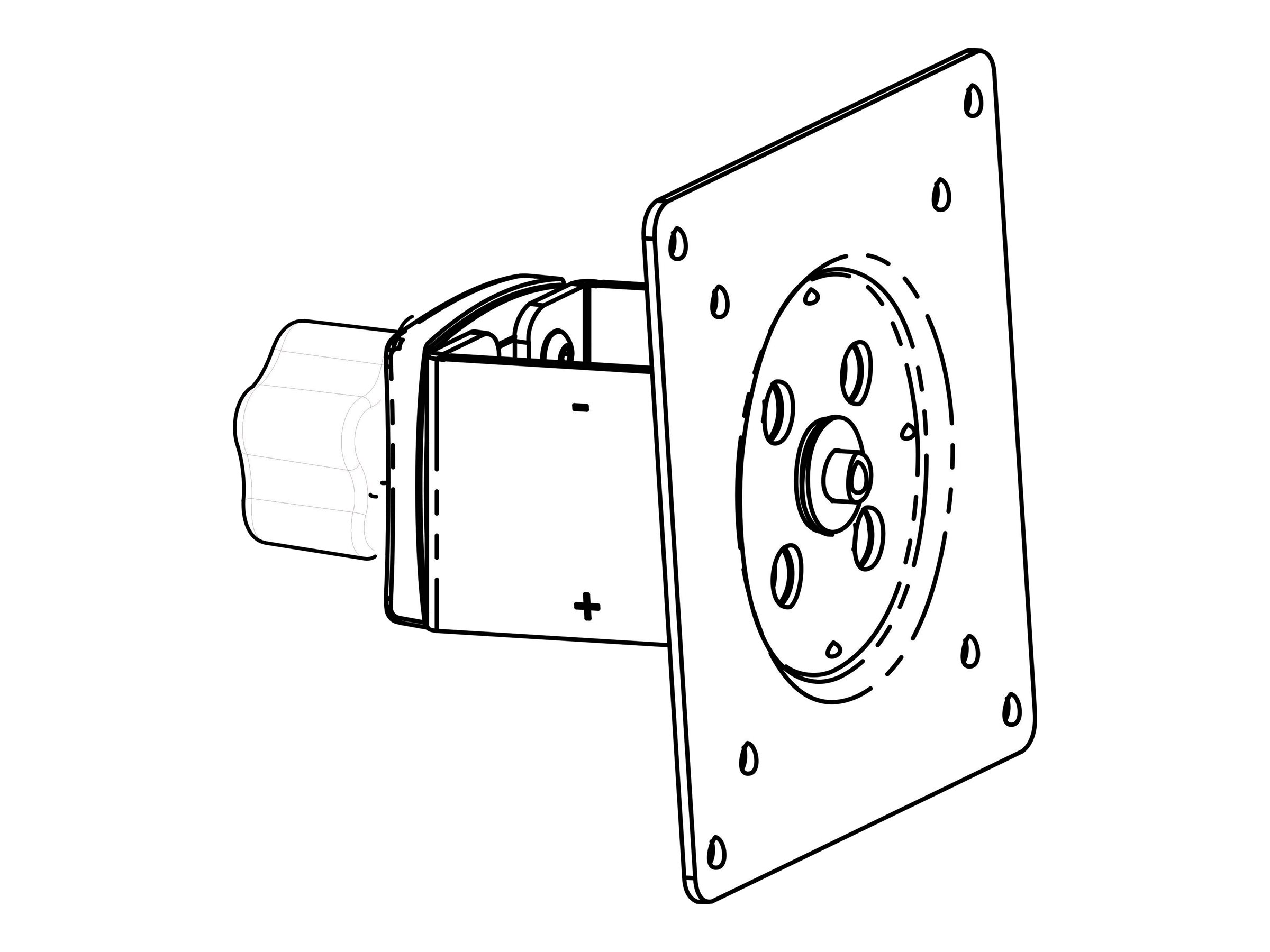 Ergotron DS100 Dual LCD Pole System - Montagekomponente (Gleitgelenk)