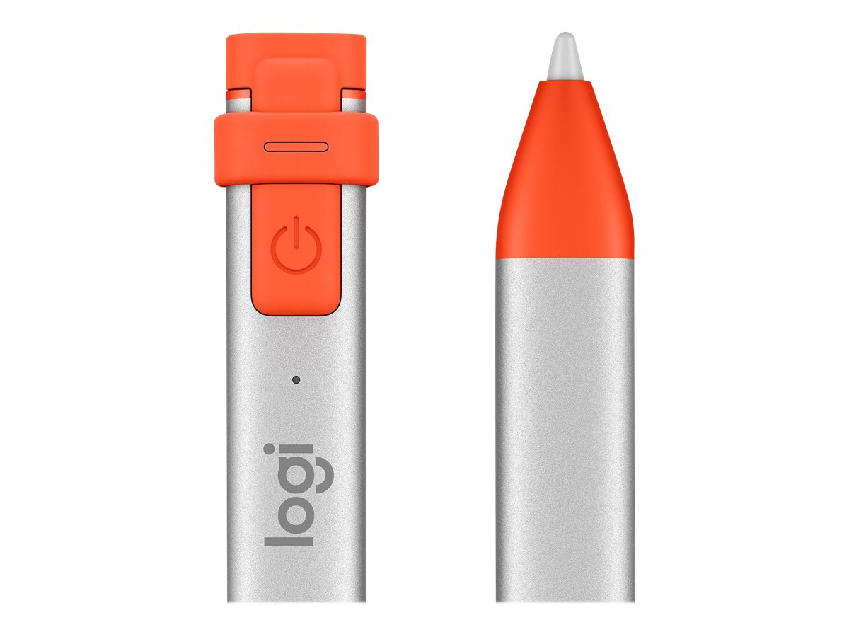 Logitech Crayon - Digitaler Stift - kabellos - Intense Sorbet - für Apple 10.2-inch iPad 10.5-inch iPad Air (3rd generation)