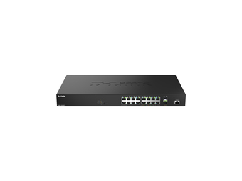 D-Link DMS 1250-18P - Switch - L2+ - Smart - 16 x 1010010002.5G (PoE+)