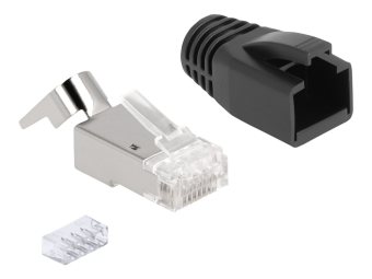 Delock Netzwerkanschluss - RJ-45 (M) - SFTP - CAT 6a7 (Packung mit 25)