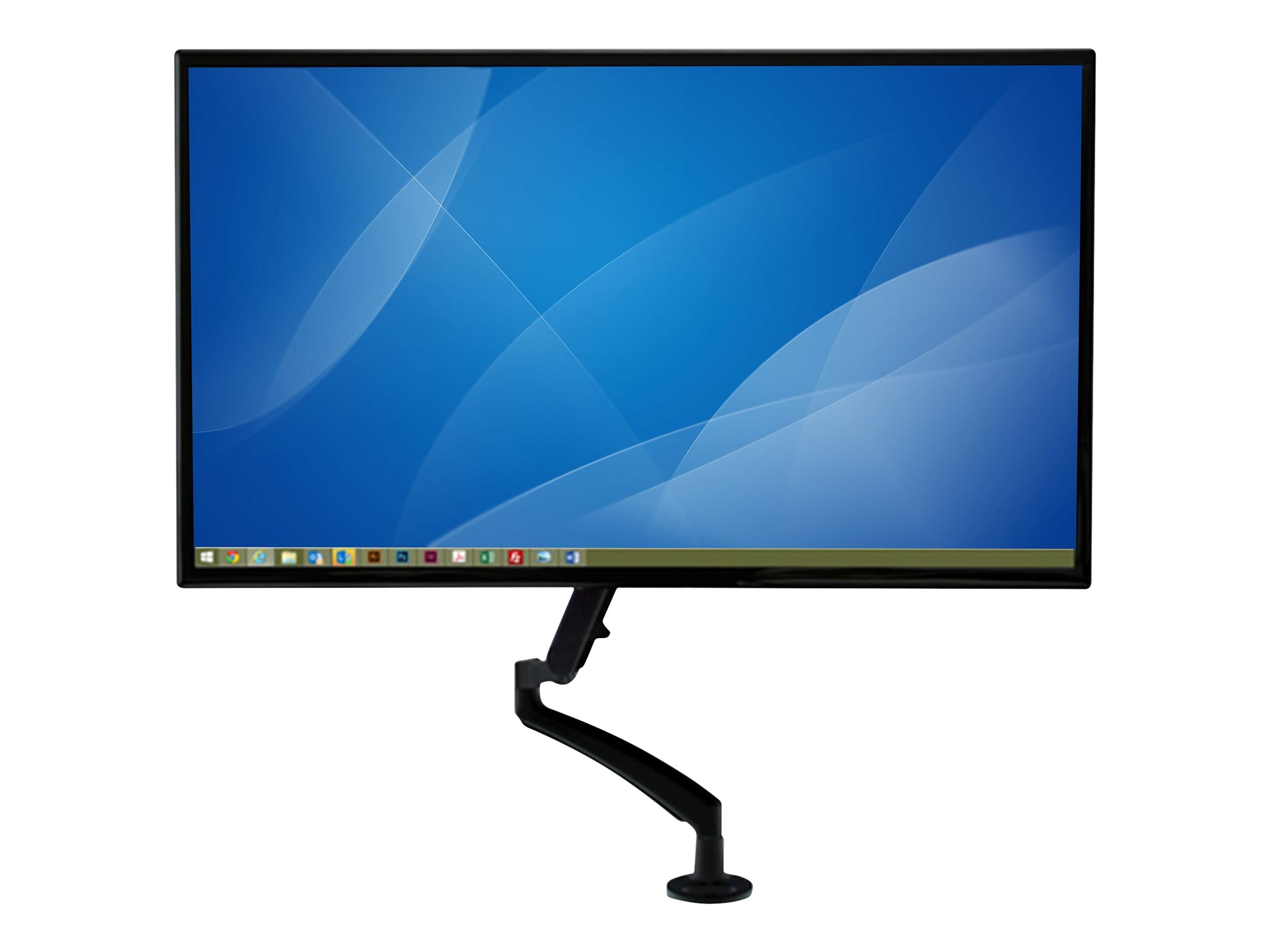 StarTech.com ARMSLIM Monitorhalterung (mit Tischhalterung, Monitorarm mit Kabelmanagement, für bis zu 34 Zoll Bildschirme) - Befestigungskit - einstellbarer Arm - für LCD-Display - Kunststoff, Stahl - Schwarz - Bildschirmgröße 66 cm (12"-34")