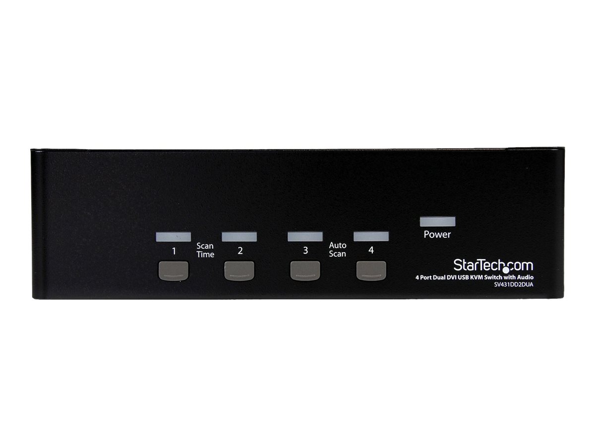 StarTech.com 4 Port Dual DVI USB KVM Switch