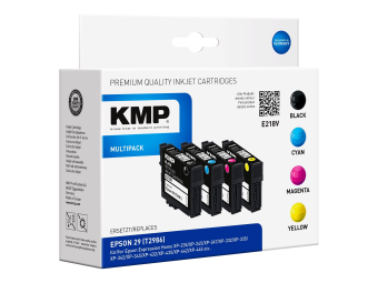 KMP MULTIPACK E218V - 4er-Pack - Schwarz, Gelb, Cyan, Magenta - kompatibel - Tintenpatrone (Alternative zu Epson 29, Epson T2986)