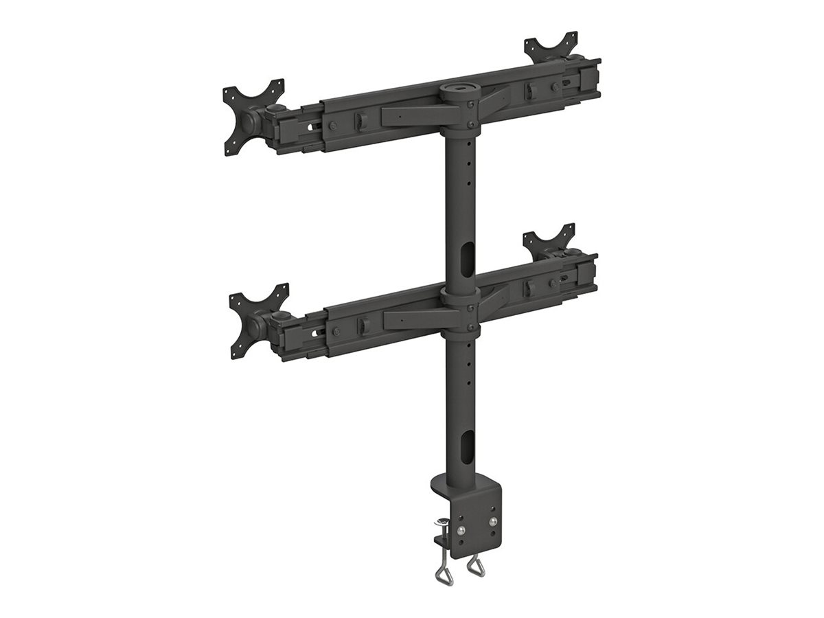 Neomounts FPMA-D700D4 - Befestigungskit - Voll beweglich - für 4 LCD-Anzeigen - Schwarz - Bildschirmgröße 48.3-76.2 cm (19"-30")