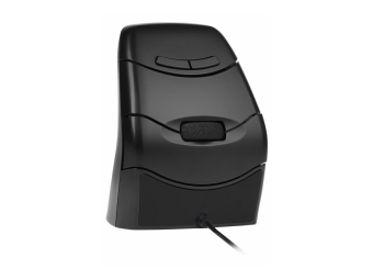 Bakker Elkhuizen DXT 3 Precision - Vertikale Maus - ergonomisch - rechts- und linkshändig - optisch - 7 Tasten - kabellos kabelgebunden - 2.4 GHz USB-C - kabelloser Empfänger (USB)