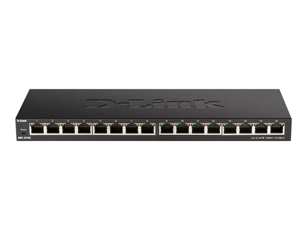 D-Link DGS 1016S - Switch - unmanaged - 16 x 101001000