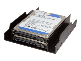 LogiLink Mounting Bracket for 2,5 HDDSSD in 3.5" Bay - Laufwerksschachtadapter - 3.5" to 2 x 2.5" (8,9 cm bis 2 x 6,4 cm)