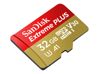 SanDisk Extreme PLUS - Flash-Speicherkarte (microSDHCSD-Adapter inbegriffen)