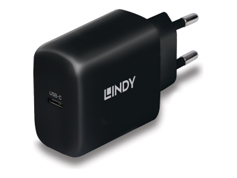 Lindy Netzteil - GaN - 65 Watt - 3 A - PD 3.0 PDPPS (24 pin USB-C)