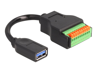 Delock USB-Adapterkabel - USB Typ A (W) zu 10-poliger Anschlussblock