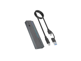 ICY BOX Gehäuse extern M.2 NVMe Ssd RGB 10Gbps USB3.2 Gen2 Type-C Host - - Usb 3 - Gehäuse - USB 3.0