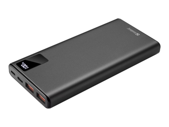 SANDBERG Powerbank - 10000 mAh - 37 Wh - 20 Watt - 3 A - QC 3.0, PD - 3 Ausgabeanschlussstellen (2 x USB, USB-C)