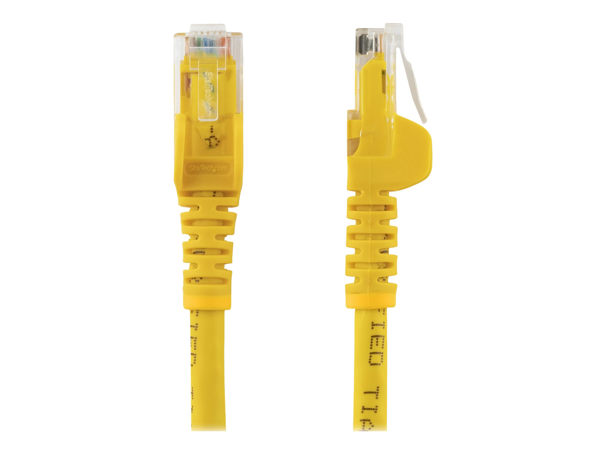 StarTech.com Startech 5m CAT6 Ethernet Cable, 10 Gigabit Snagless RJ45 650MHz 100W PoE Patch Cord, CAT 6 10GbE UTP Network Cable wStrain Relief, Yellow, Wiring is UL CertifiedTIA - Category 6 - 24AWG (N6PATC5MYL)