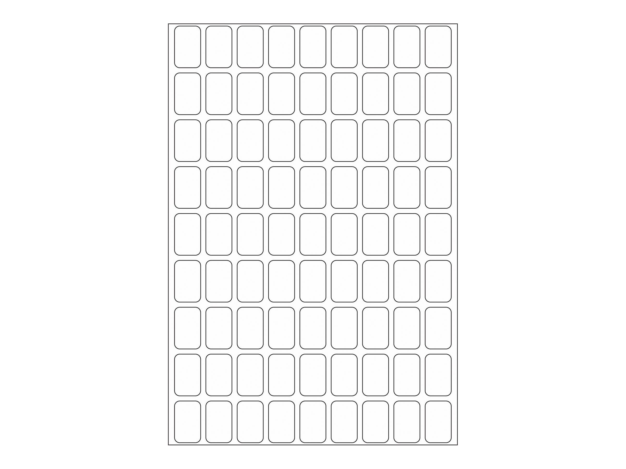 HERMA Papier - selbstklebend - weiß - 10 x 16 mm 2592 Etikett(en) (32 Bogen x 81)