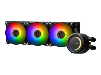 MSI MAG CORELIQUID E360 - Prozessor-Flüssigkeitskühlsystem - Kühlergröße: 360 mm - (für: LGA1150 LGA1151 LGA1155 LGA1156 LGA1200 LGA1700 AM4 AM5 TR4 sTRX4)