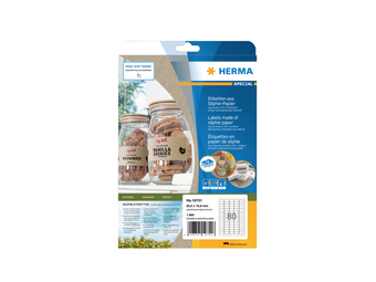HERMA 10751 - Braun - Rechteck - Dauerhaft - 35.6 x 16.9 mm - A4 - Papier