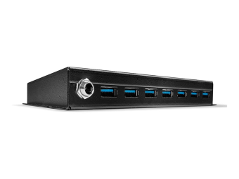 Lindy 7 Port Industrial USB 3.0 Hub - Hub - 7 x SuperSpeed USB 3.0