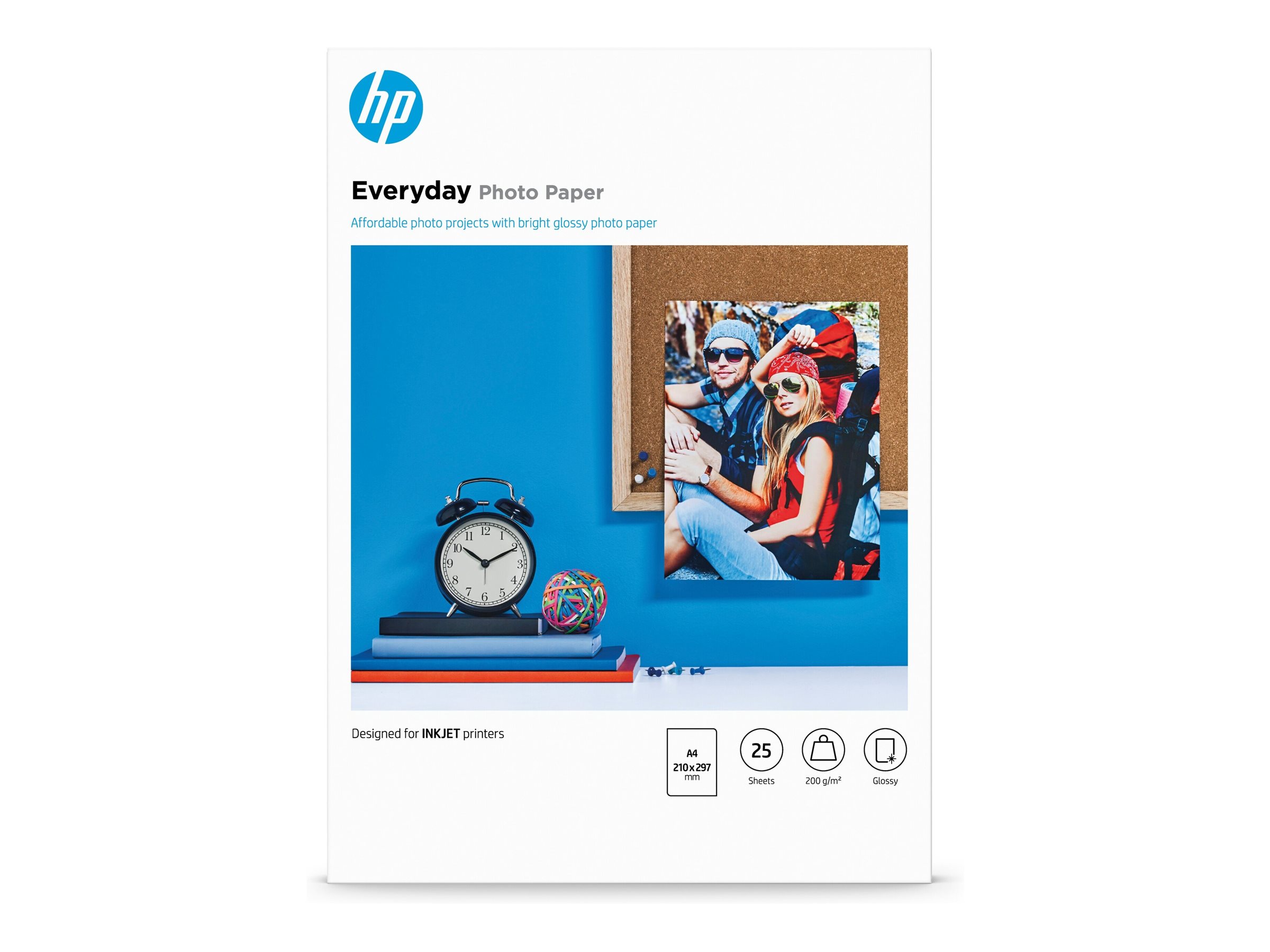 HP Everyday Photo Paper - Glänzend - 8 mil - A4 (210 x 297 mm)