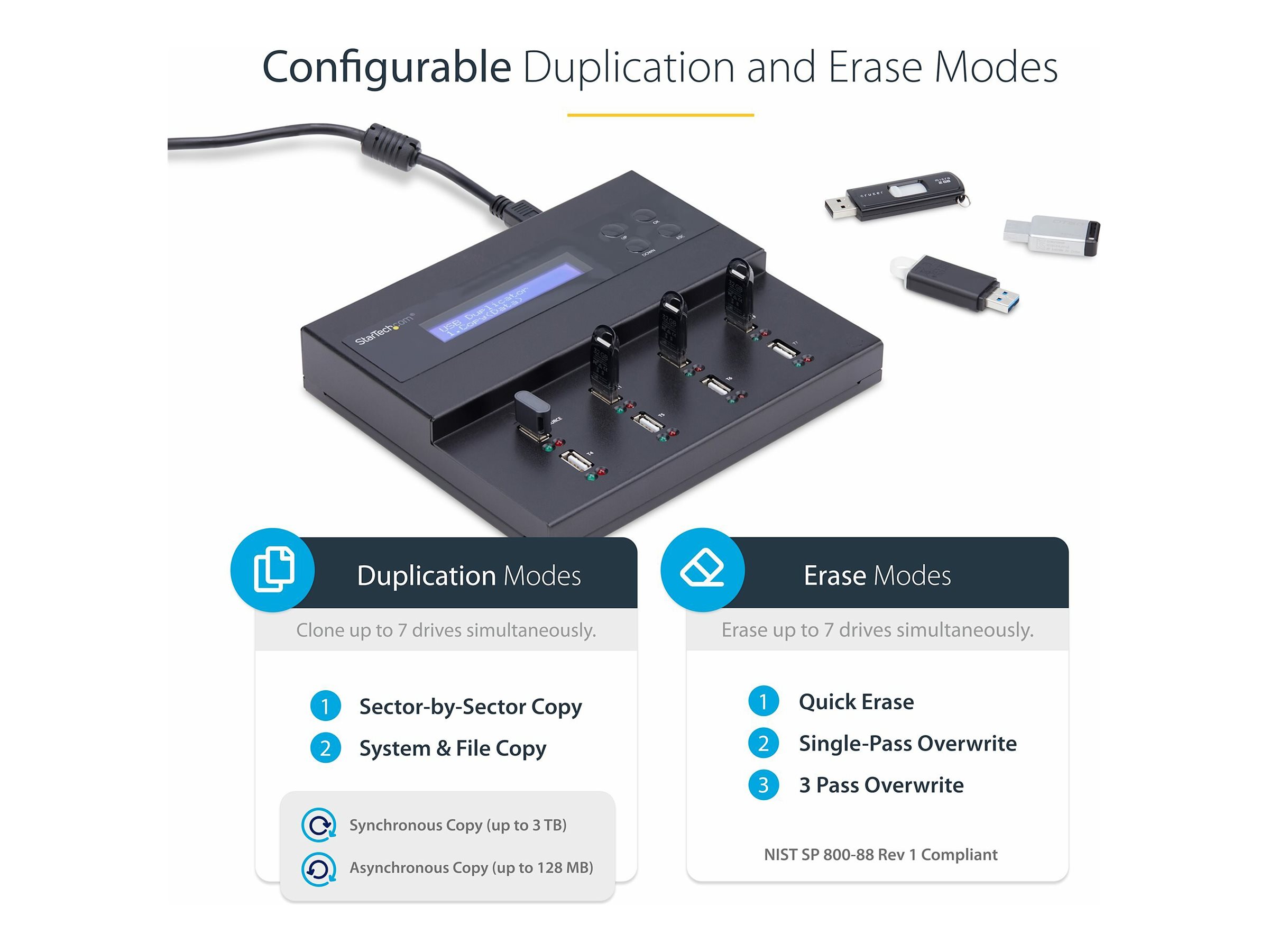 StarTech.com 17 Standalone USB Duplizierer und