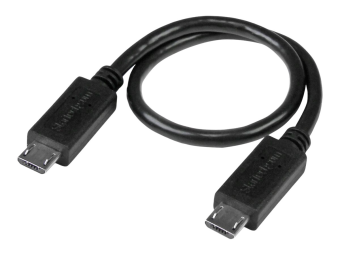 StarTech.com StarTech 20cm USB OTG Kabel - Micro USB auf Micro USB - USB OTG Adapterkabel - StSt - USB-Kabel - Micro-USB Typ B (M)