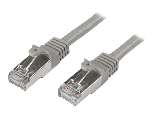 StarTech.com Startech 50cm CAT6 Ethernet Cable, 10 Gigabit Shielded Snagless RJ45 100W PoE Patch Cord, CAT 6 10GbE SFTP Network Cable wStrain Relief, Grey, Wiring is UL CertifiedTIA - Category 6 - 26AWG (N6SPAT50CMGR)