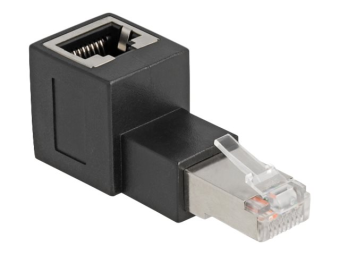 Delock Netzwerkadapter - RJ-45 (W) gewinkelt zu RJ-45 (M)