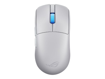 ASUS ROG Harpe II Ace - Maus - Für Rechtshänder - optisch - 6 Tasten - kabellos kabelgebunden - USB 2.0 2.4 GHz Bluetooth 5.1 - kabelloser Empfänger (USB)